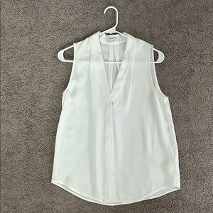 Aritzia Sleeveless Power Blouse in Cream